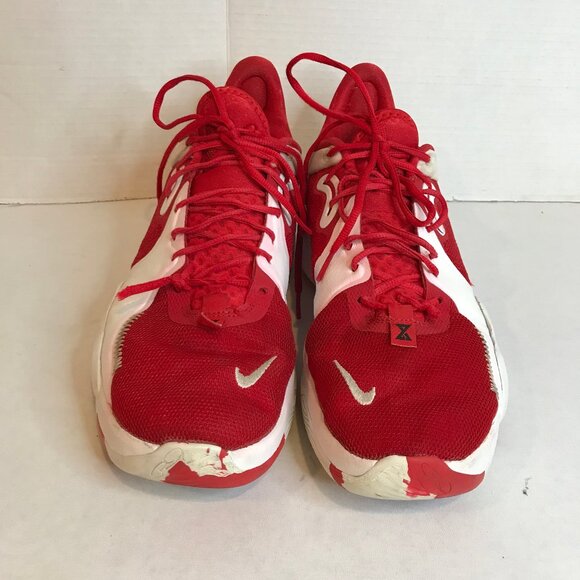 NIKE MENS PAUL GEORGE TB UNIVERSITY RED SIZE 14 - Picture 2 of 8
